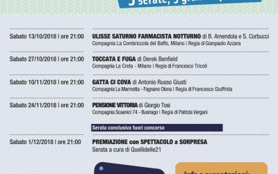 Sabato 10 novembre prosegue il X concorso della commedia comico-brillante