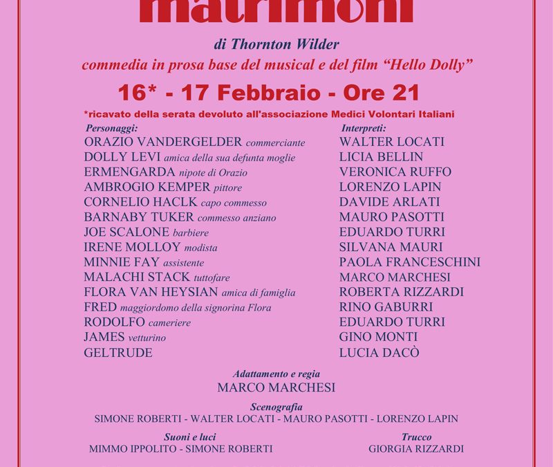“La sensale di matrimoni” replica a Milano